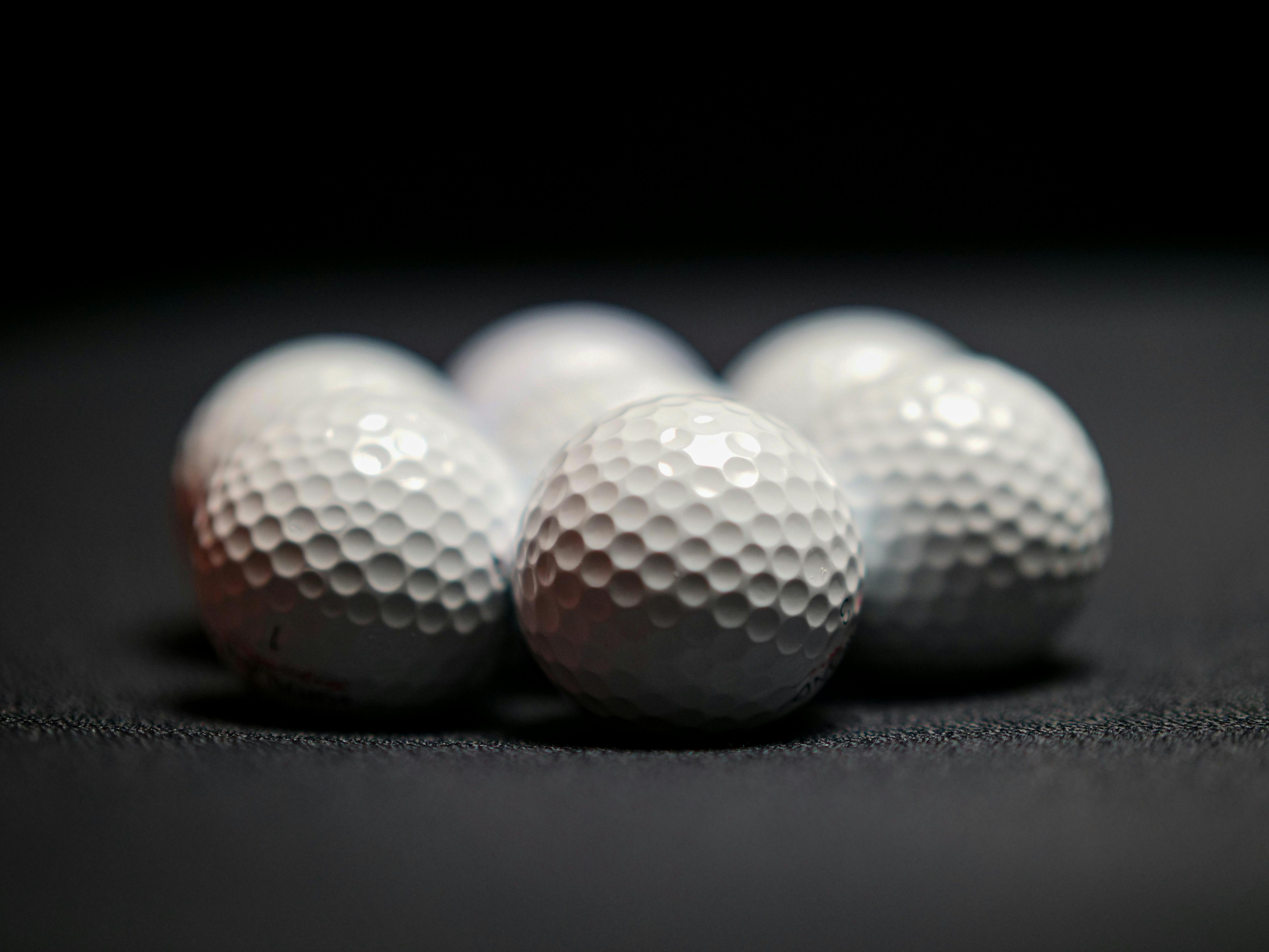 Golf Balls in black and white