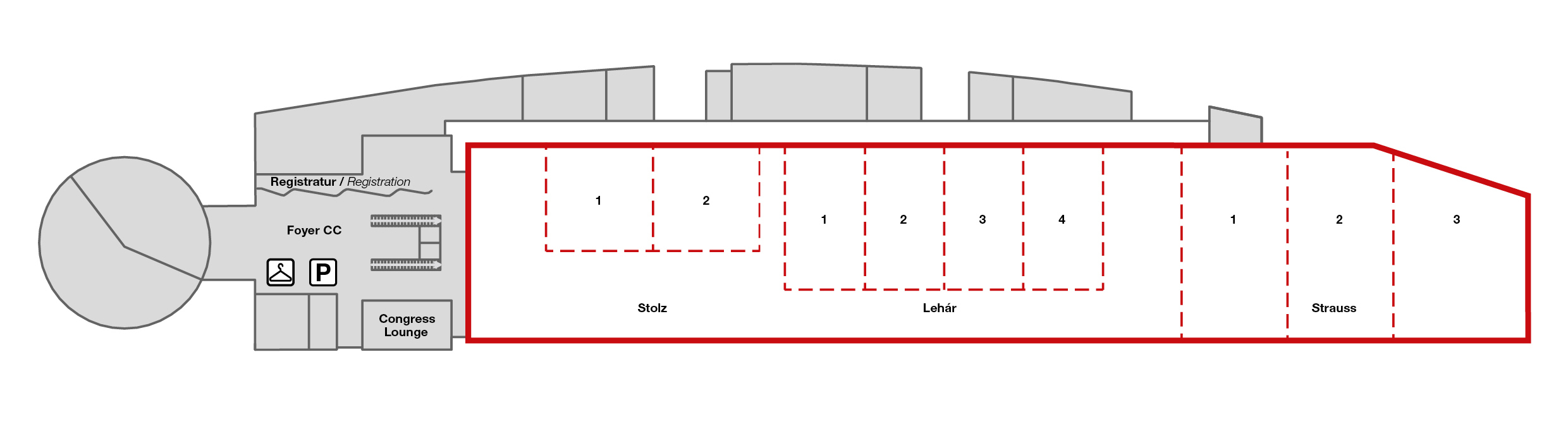 Floorplan Congress Center Erdgeschoss