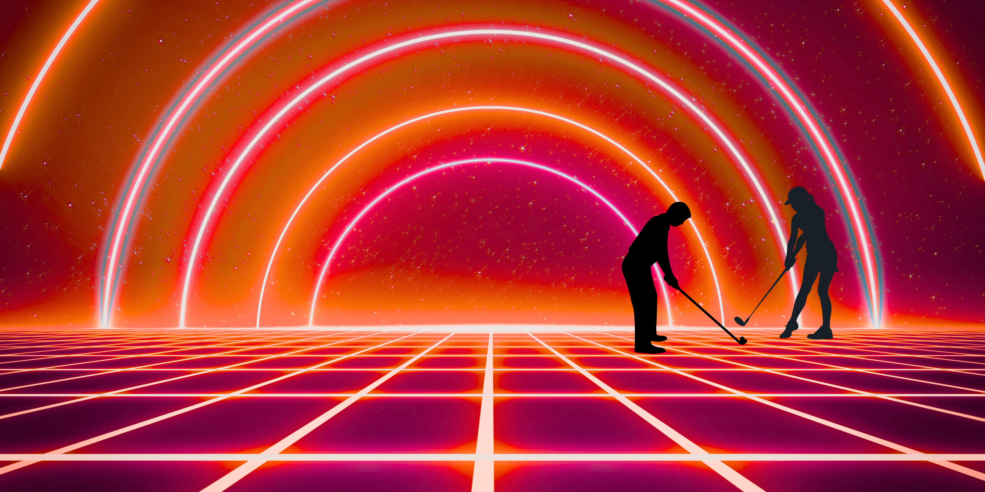 Schwarzlicht Minigolf